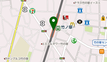 無印良品500 エキア竹ノ塚店の地図画像