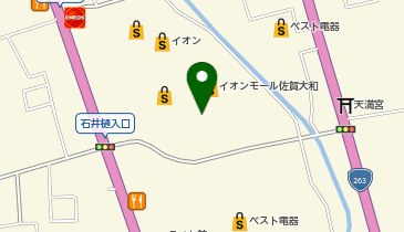 無印良品 イオンモール佐賀大和店の地図画像