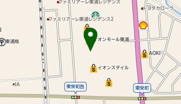 無印良品 イオンモール東浦店の地図画像
