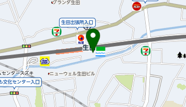 臨海グループ 臨海セレクト 生田校の地図画像