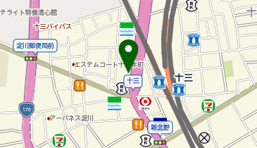 臨海セミナー十三校 小中学部 十三駅で人気の学習塾(小学生・中学生)の地図画像