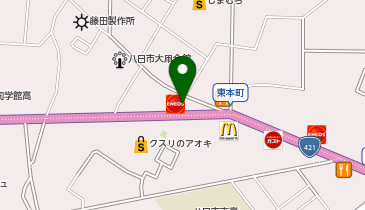 ダスキンヘルスレント 八日市ステーション店の地図画像