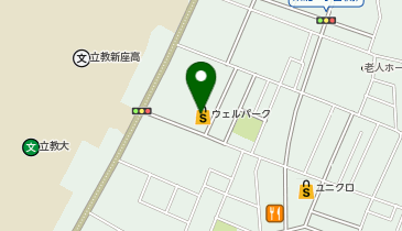 ウェルパーク新座東店の地図画像