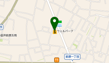 ウェルパーク小金井前原町店の地図画像