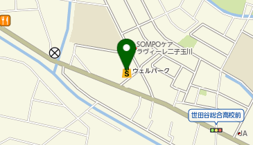 ウェルパーク世田谷鎌田店の地図画像