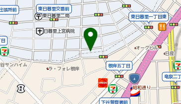 ウェルパーク東日暮里一丁目店の地図画像