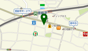 ウェルパーク宮前平駅前店の地図画像