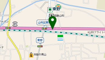 ガッツレンタカー 京都山科店の地図画像