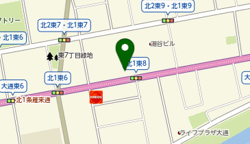 ガッツレンタカー 札幌中央店の地図画像