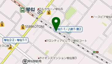 ガッツレンタカー 札幌JR琴似店の地図画像