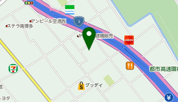 ガッツレンタカー 福岡空港国際線店の地図画像