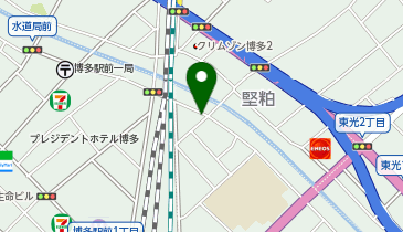 ガッツレンタカー 福岡博多店の地図画像