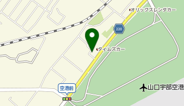 ガッツレンタカー 山口宇部空港店の地図画像