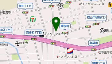 ガッツレンタカー 福山店の地図画像