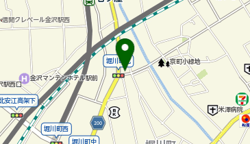 ガッツレンタカー 金沢駅前店の地図画像