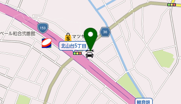 ガッツレンタカー 東郷北山台店の地図画像