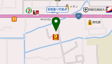 ガッツレンタカー 熊本大津店の地図画像