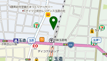 ガッツレンタカー 玉造駅前店の地図画像