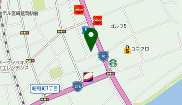 ガッツレンタカー 延岡日の出町店の地図画像