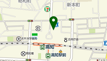 ガッツレンタカー 高知駅前店の地図画像