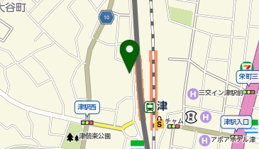 ガッツレンタカー 津駅前店の地図画像