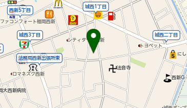 なんでも酒やカクヤス 西新店の地図画像