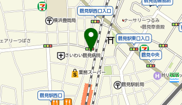 なんでも酒やカクヤス 鶴見店の地図画像