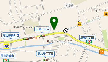 なんでも酒やカクヤス 広尾店の地図画像
