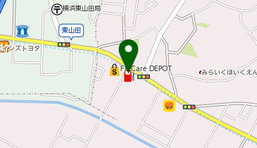 ラビット 港北高田SS店の地図画像