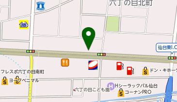 ラビット 仙台六丁の目店の地図画像