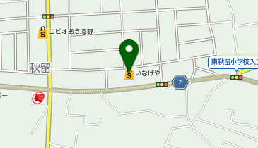 いなげや あきる野雨間店の地図画像