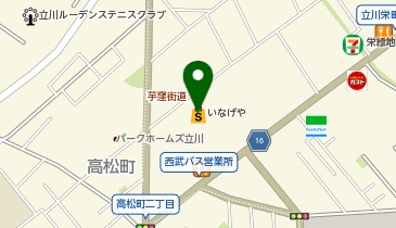 いなげや 立川栄町店の地図画像
