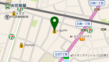 いなげや お花茶屋店の地図画像