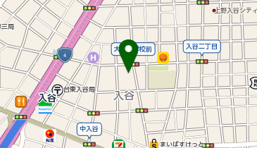 いなげや 入谷店の地図画像