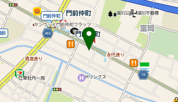 ポポラマーマ 門前仲町店の地図画像