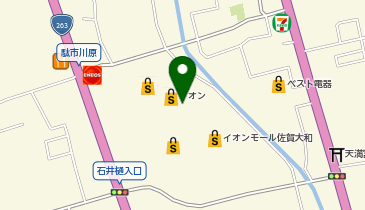 ポポラマーマ イオンモール佐賀大和店の地図画像