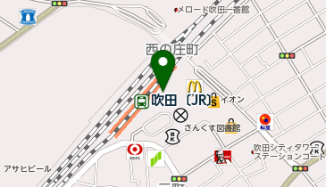 ポポラマーマ JR吹田店の地図画像