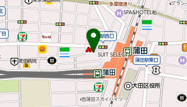 ポポラマーマ 蒲田店の地図画像