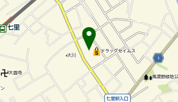 コインランドリー「ふわふわ」大宮七里店の地図画像