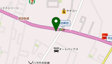 コインランドリー「ふわふわ」八千代中央店の地図画像