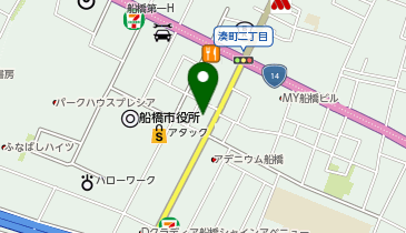 コインランドリー「ふわふわ」船橋湊町店の地図画像