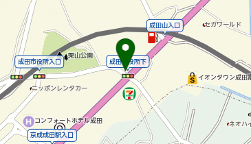 ワンラブ イオンタウン成田富里店の地図画像