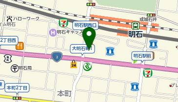 三代目鳥メロ 明石駅前店の地図画像