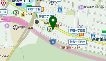 三代目鳥メロ 新宿御苑前店の地図画像