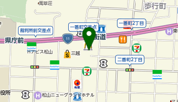 三代目鳥メロ 松山大街道店の地図画像