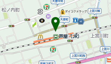 とんかつまい泉 大丸芦屋店の地図画像