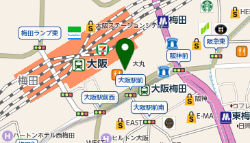 とんかつまい泉 大丸梅田店の地図画像
