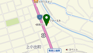 大きいサイズの店 フォーエル前橋上小出店の地図画像