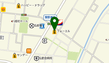 大きいサイズの店 フォーエル 弘前店の地図画像