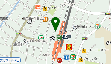 アフタヌーンティー・リビング  アトレ松戸の地図画像